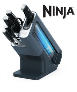 Bloc de 6 couteaux Ninja StaySharp en acier inoxydable – Noir K32006EU