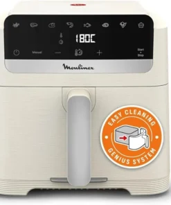 Moulinex Easy Fry Mega Compact 8L Écran Tactile Créme 2020W